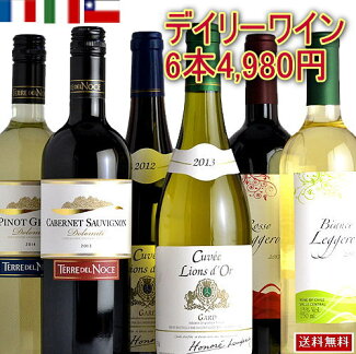 ふだん飲みデイリーワイン6本セットV06