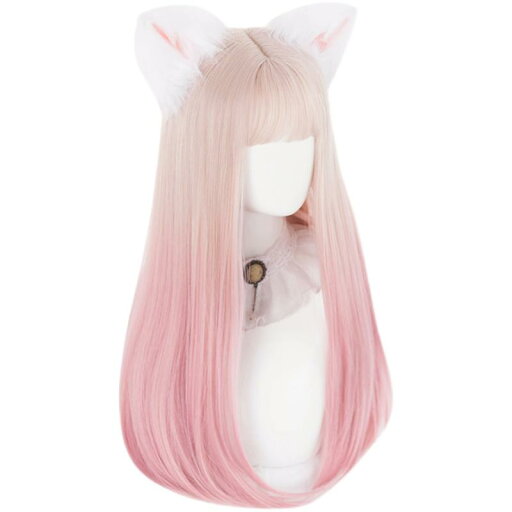 ウィッグ ロング 自然 レディース かつら 春夏 ウェーブ ロリータ グラデーション おしゃれ ピンク コスプレ ウィッグ ロング 自然 レディース かつら 春夏 ウェーブ ロリータ グラデーション おしゃれ ピンク コスプレ