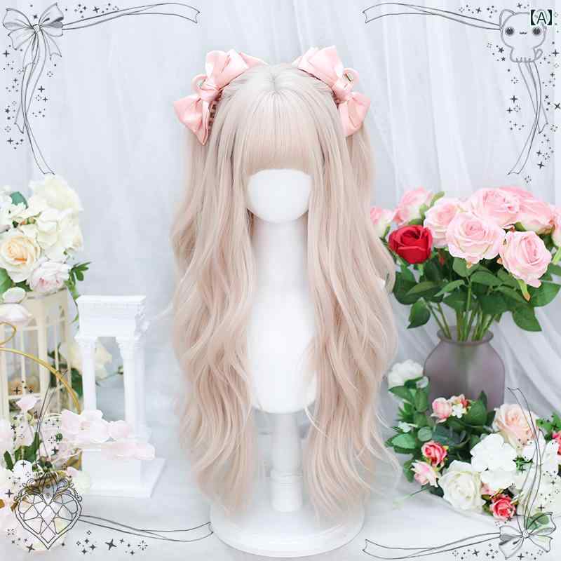 ウィッグ ロング 自然 レディース かつら ロリータ ファッション おしゃれ アニメ コスプレ 巻き髪