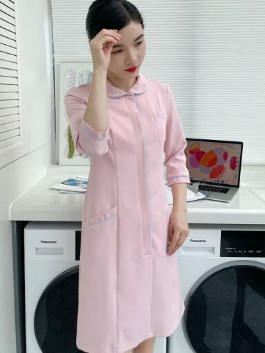 レディース 医療用 施術 看護師 春秋 ナース 服 伸縮性 7分袖 ピンク 口腔 マニキュア 美容 母子 ケア 作業着 レディース 医療用 施術 看護師 春秋 ナース 服 伸縮性 7分袖 ピンク 口腔 マニキュア 美容 母子 ケア 作業着