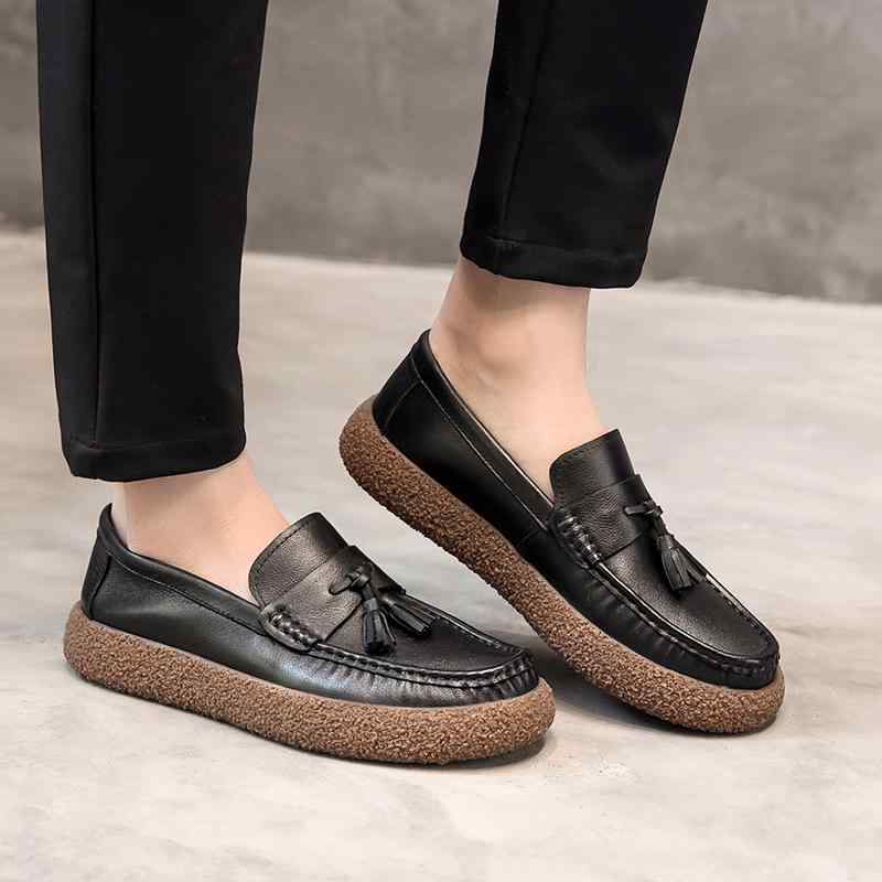 ローファー メンズ 紳士靴 シューズ フリンジ タッセル おしゃれ 厚底 スリッポン カジュアル 革靴 ブラック ブラウン