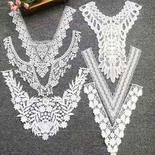 付け襟 レース レディース つけ襟 おしゃれ Vネック 刺繍 DIY アクセサリー ホワイト 付け襟 レース レディース つけ襟 おしゃれ Vネック 刺繍 DIY アクセサリー ホワイト