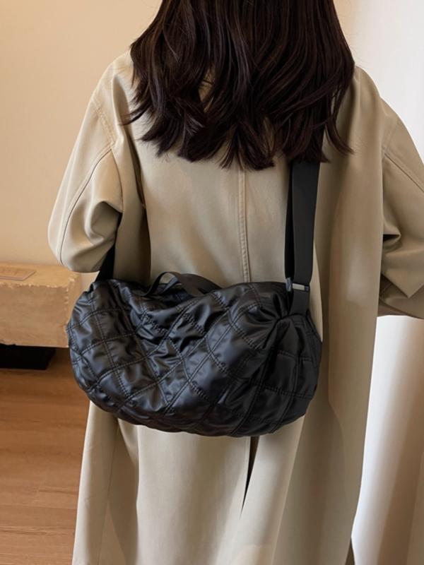 ショルダーバッグ レディース 斜めがけ 大容量 ハンドバッグ 旅行 ボストンバッグ ブラック