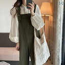オーバーオール サロペット パンツ つなぎ レディース カジュアル 大きいサイズ 春秋 春夏 ゆったり