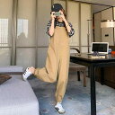 オーバーオール サロペット パンツ つなぎ レディース カジュアル 春夏 韓国 ジャンプスーツ カーキ