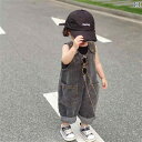 デニム オーバーオール ベビー キッズ サロペット 子供服 男の子 女の子 パンツ 韓国 ファッション 春秋 レトロ かわいい ジャンプ スーツ グレー ブルー