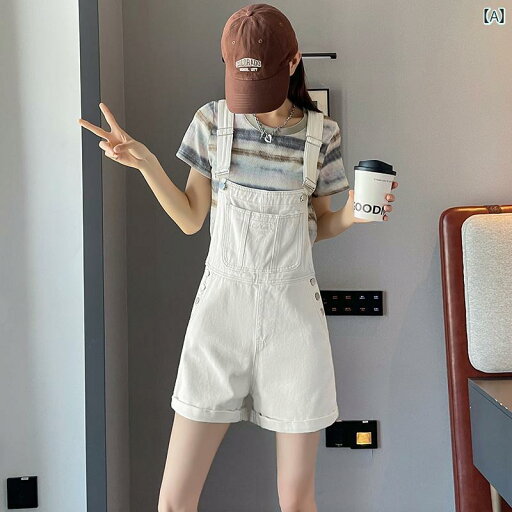 サロペット ショート丈 パンツ レディース オーバーオール つなぎ 夏 薄手 ゆったり デニム 大きいサイズ ホワイト ピンク サロペット ショート丈 パンツ レディース オーバーオール つなぎ 夏 薄手 ゆったり デニム 大きいサイズ ホワイト ピンク