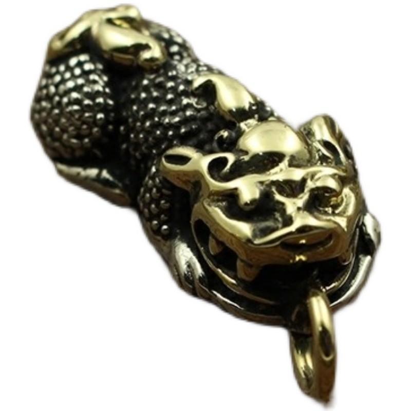 ペンダント 中国風 アクセサリー 銅 貔貅 真鍮 キーホルダー ギフト 如意 車 ペンダント メンズ レディース ペンダント