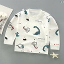 パジャマ キッズ ルームウェア 部屋着 長袖 綿 ベビー トップス 男の子 女の子 子供 春秋 ブルー ピンク グリーン