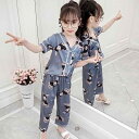 パジャマ キッズ ルームウェア 部屋着 女の子 薄手 子供 半袖 春夏秋 イチゴ ウサギ ピンク ブルー