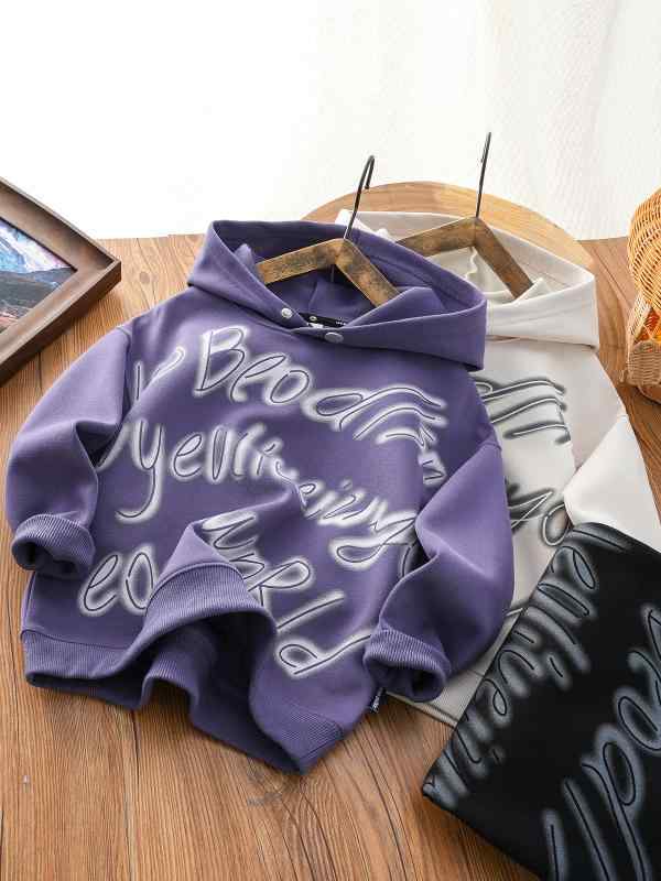 パーカー 子供 男の子 キッズ ジュニア 長袖 春秋 トップス フード カジュアル お出かけ スポーツ 旅行 おしゃれ スウェット 白 黒 紫