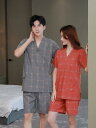 サウナ服 パジャマ ルームウェア メンズ レディース コットン 大きいサイズ 入浴 マッサージ チェック