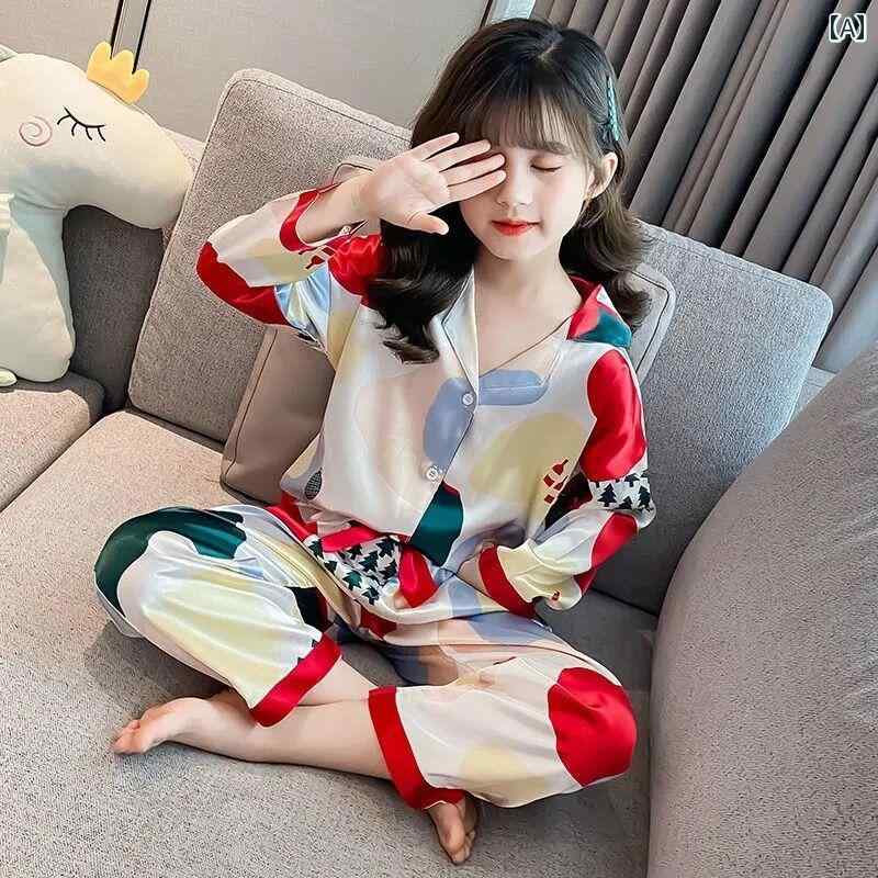 パジャマ キッズ 子供 女の子 ルームウェア 部屋着 おしゃれ かわいい 春秋 涼しい 薄手 長袖 花柄