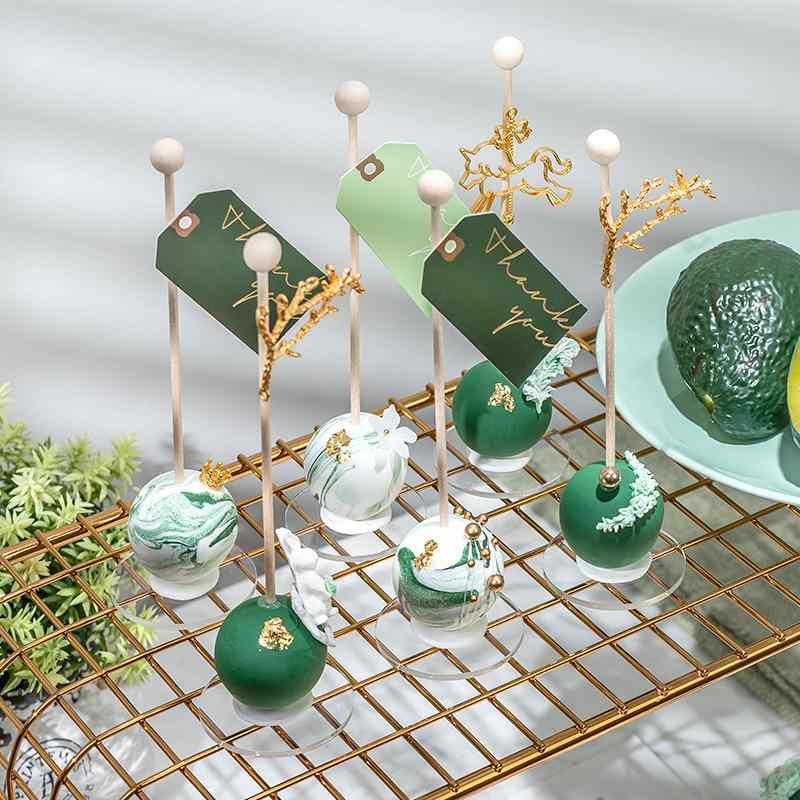 フェイクスイーツ ロリポップ 棒付きキャンディ フォンダンケーキモデル 撮影用 小道具 結婚式 ウェディング イベント ディスプレイ ショーウィンドウ 店舗装飾 カフェ 自立式 リアルな質感 うさぎ 花 王冠 パール(x2)