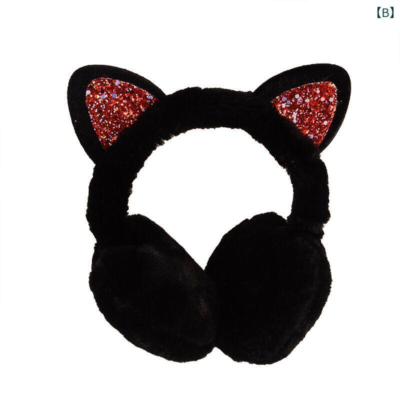 耳あて イヤーマフ レディース 冬 暖かい イヤーウォーマー かわいい 韓国 猫耳 ぬ...