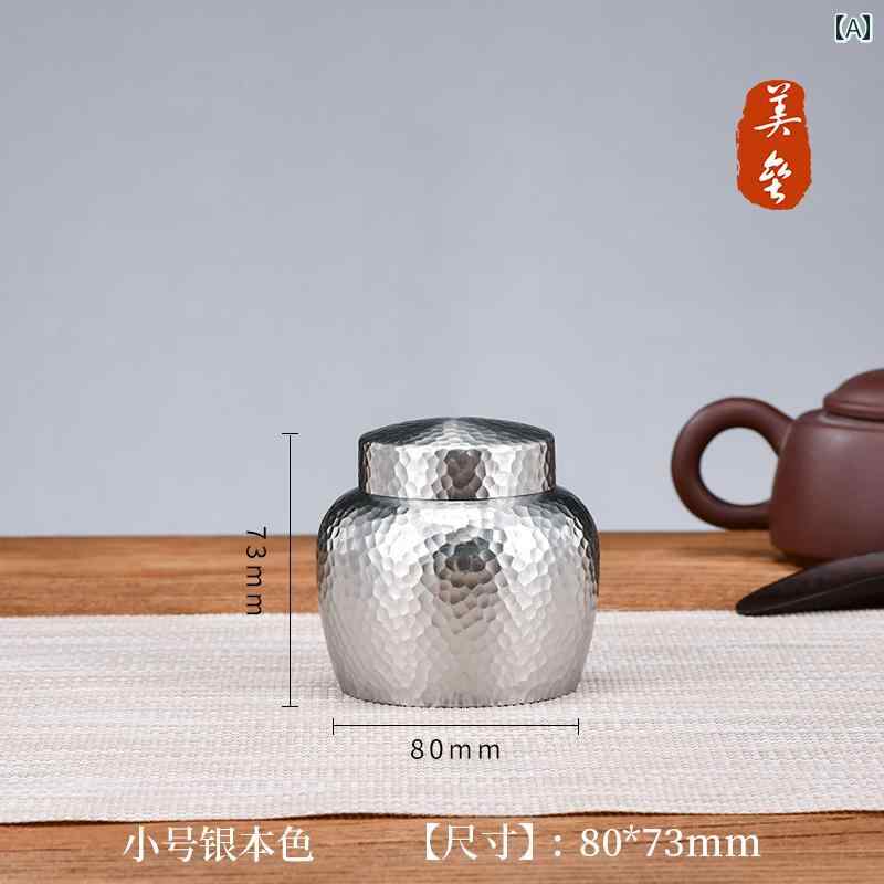 茶筒 おしゃれ 茶缶 キャニスター お茶入れ 紅茶 コーヒー豆 保存容器 ブリキ レトロ的 密封 シルバー