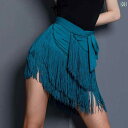 ベリーダンス レディース 衣装 ヒップスカーフ おしゃれ ラテン 大人 スカート ショート フリンジ 練習 レッスン ブラック ブルー グレー