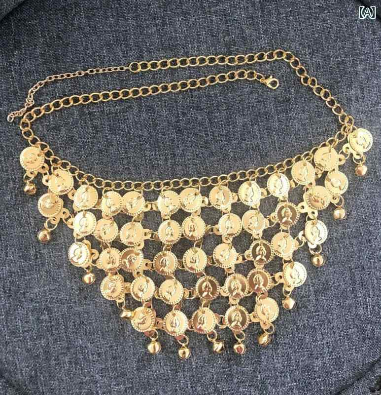 ベリーダンス アクセサリー ネックレス メタル ベール ステージ ナイトクラブ マスク フェイス カーテ..