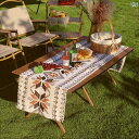 テーブルランナー おしゃれ インテリア キャンプ クロス 屋外 ダイニング マット ボヘミアン エスニック 防水