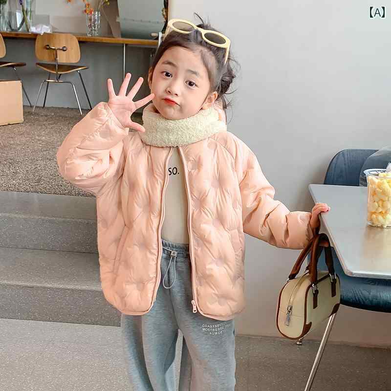 ダウンジャケット キッズ コート 子供服 アウター おしゃれ カジュアル 女の子 秋冬 軽量 暖かい フード ミドル丈 ピンク パープル ベージュ