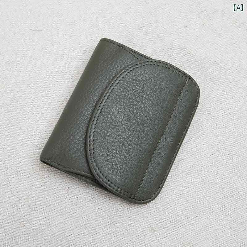 小銭入れ レディース ミニ 財布 コインケース レザー ショートウォレット 革 レザー 韓国 グリーン ブラック ワインレッド