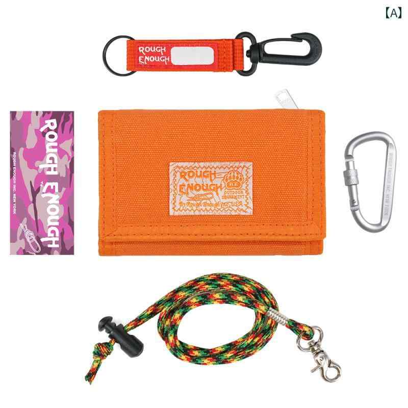 財布 メンズ レディース ウォレット 小銭入れ コンパクト キャンバス アウトドア 折りたたみ カードホルダー オレンジ グリーン ブルー