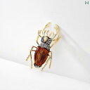 ブローチ おしゃれ 入学式 スーツ 装飾 ピン 女性用 ハイエンド 森林 カブトムシ 昆虫 ブローチ 精巧 ブローチ 男性用 コート カーディガン コサージュ