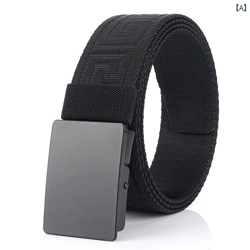 ナイロン ベルト アウトドア ミリタリー メンズカジュアル キャンバス ベルト スムース バックル ズボン ベルト 個人 兵士 戦術 ミリタリー 労働 保護 軍 夏
