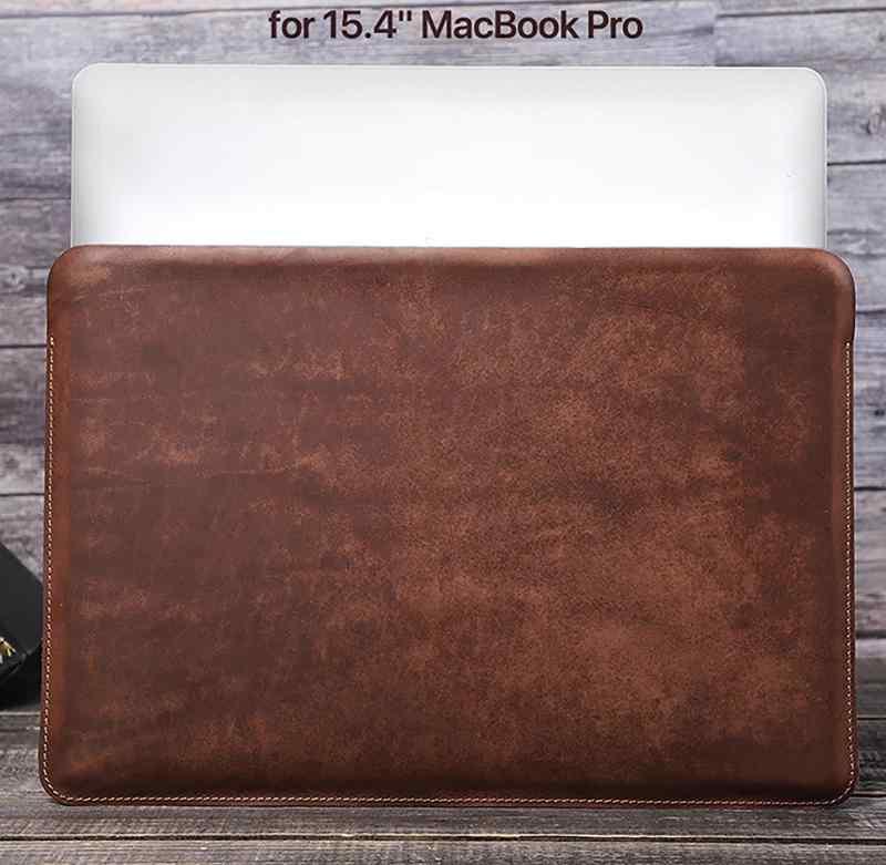 レザー ラップトップ バッグ ノートPC バッグ Apple Macbook Pro 154インチ ライナー スリーブ 適 レト..