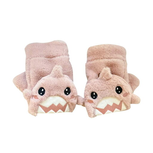 手袋 レディース 暖かい かわいい 指出し フリップカバー 秋冬 もこもこ 小さい サメ 通学 アウトドア 防寒 保温 ピンク 青 グレー 手袋 レディース 暖かい かわいい 指出し フリップカバー 秋冬 もこもこ 小さい サメ 通学 アウトドア 防寒 保温 ピンク 青 グレー