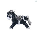 ブローチ レディース おしゃれ 大人かわいい 黒 馬 ブローチ ジャケット スーツ コート ピン アクセサリー 女性 装飾 シャツ ポニー ボタン 襟ピン