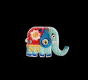 ブローチ 動物 おしゃれ 韓国 象 かわいい 刺繍 生地ブローチ Tシャツ セーター ドレス ピン アクセサリー レデース メンズ プレゼント