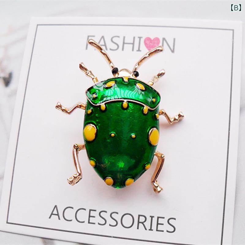 ブローチ おしゃれ 服装飾 美しい アメリカ ヴィンテージ エナメル 昆虫 カブトムシ カブトムシ てん う 虫 蜂 男性 女性 シャツ ブローチ コサージュピン アクセサリーの商品画像 2