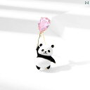 ブローチ おしゃれ スーツ ピン 卒業式 入学式 レディース キュート かわいい レッサーパンダ ハイエンド 精巧 コサージュ コート カーディガン 個性的