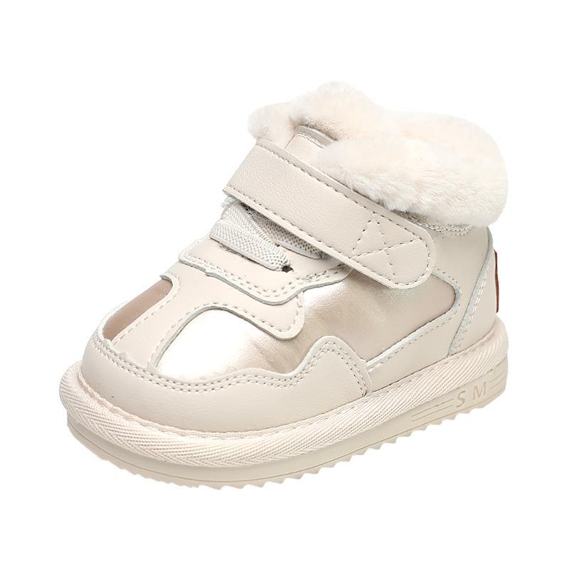 スノーブーツ ベビー シューズ 冬 コットン 厚手 子供 女の子 男の子 滑り止め ゴム キック防止 面ファ..