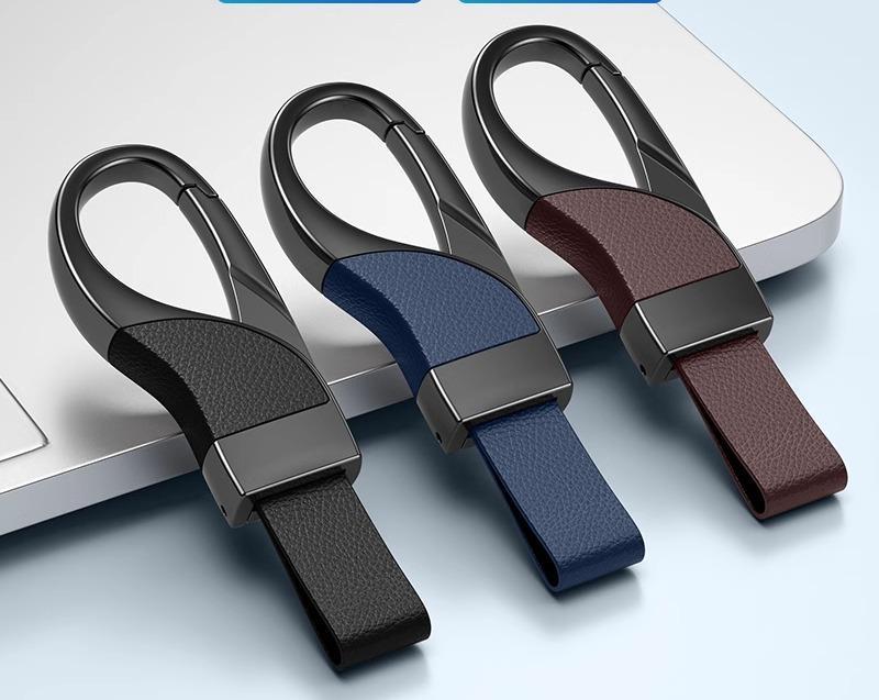 カラビナ キーホルダー おしゃれ 車 メンズ 腰掛け ビジネス メタル 革 リング シック ペンダント シンプル 軽い 丈夫 コンパクト 茶 黒 赤