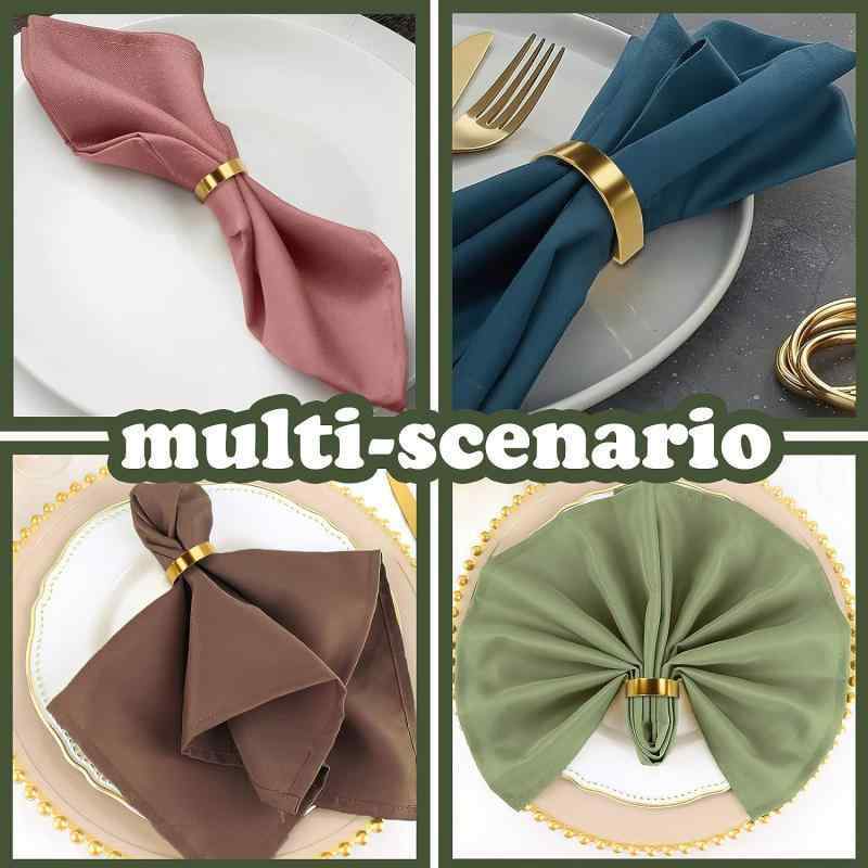 ナプキンリング シルバー ゴールド シンプル おしゃれ バックル ホテル レストラン 結婚式 テーブル コ..