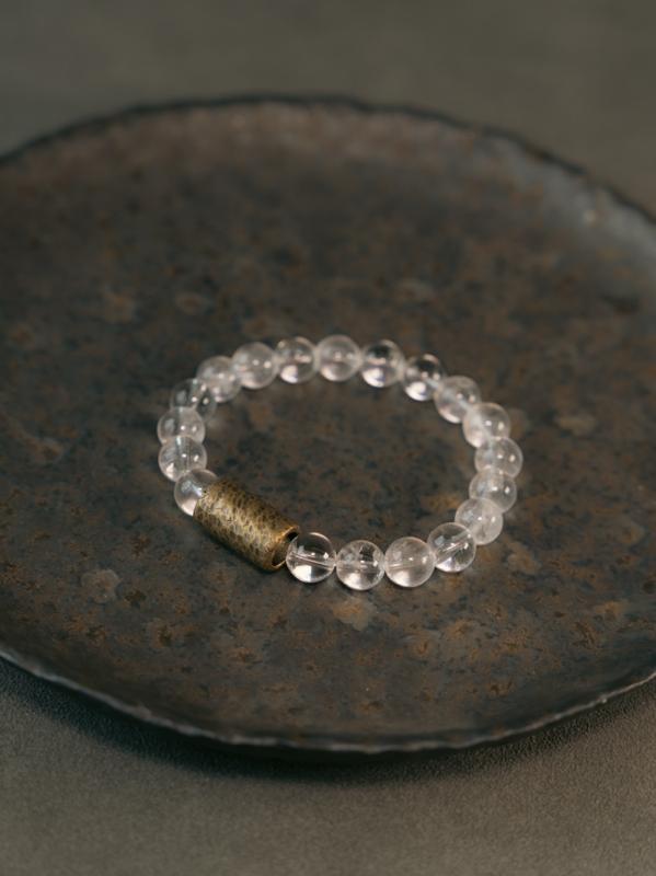 数珠 ブレスレット メンズ レディース アクセサリー 小物 手首 おしゃれ レトロ クリスタル 真鍮 ビーズ カップル 夫婦 お揃い ペア 紫