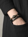 ブレスレット メンズ レディース スクエアビーズ 黒曜石 小物 アクセサリー エスニック レトロ おしゃれ カップル ペア 誕生日 プレゼント