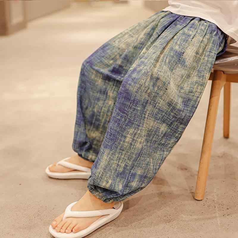 子供服 男の子 ズボン 裾絞り 韓国 キッズ 大きいサイズ 夏 薄手 通気性 綿 虫よけ 蚊 カジュアル ゆっ..