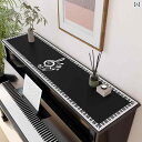 ピアノ カバー トップ ハーフ ダスト 保護 防塵 パッド アップライ...(2)