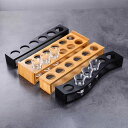 ショットグラス スタンド トレー ホルダー カクテル ウィスキー テキーラ 酒杯 レストラン バー 家飲み サービング シンプル 黒 黄