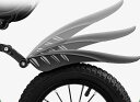 自転車 泥除け フェンダー 子供 大人 キッズ ジュニア 前 後輪 フロント リア 12〜29インチ ユニバーサル 汎用 タイル バッフル 水 雨 シールド フレーム シートポスト アクセサリー 幅広 ロング ワイド(4)