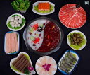 中華料理店 食品サンプルリアル 模型 小道具 メニュー ディスプレイ 装飾 フェイク レプリカ 飲食 見本 展示 業務用 レストラン 食堂 食べ物 火鍋 具材 ...