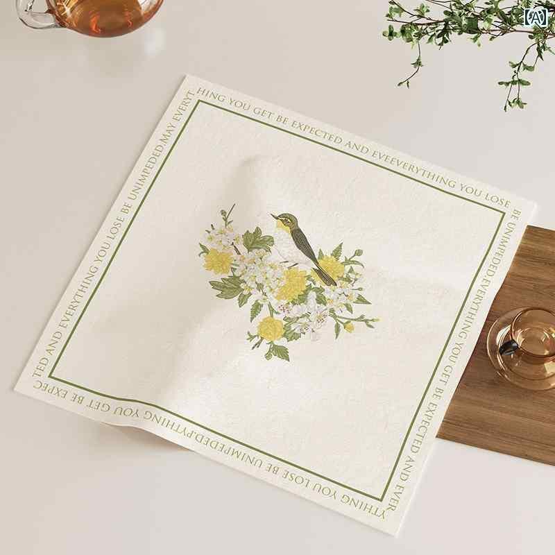 ほこり よ け カバー 北欧 ティートレイ 防塵 防水 ダイニング キッチン リビング 家庭用 家電 クロス 正方形 長方形 布 おしゃれ 花柄 英文字プリント 大きいサイズ