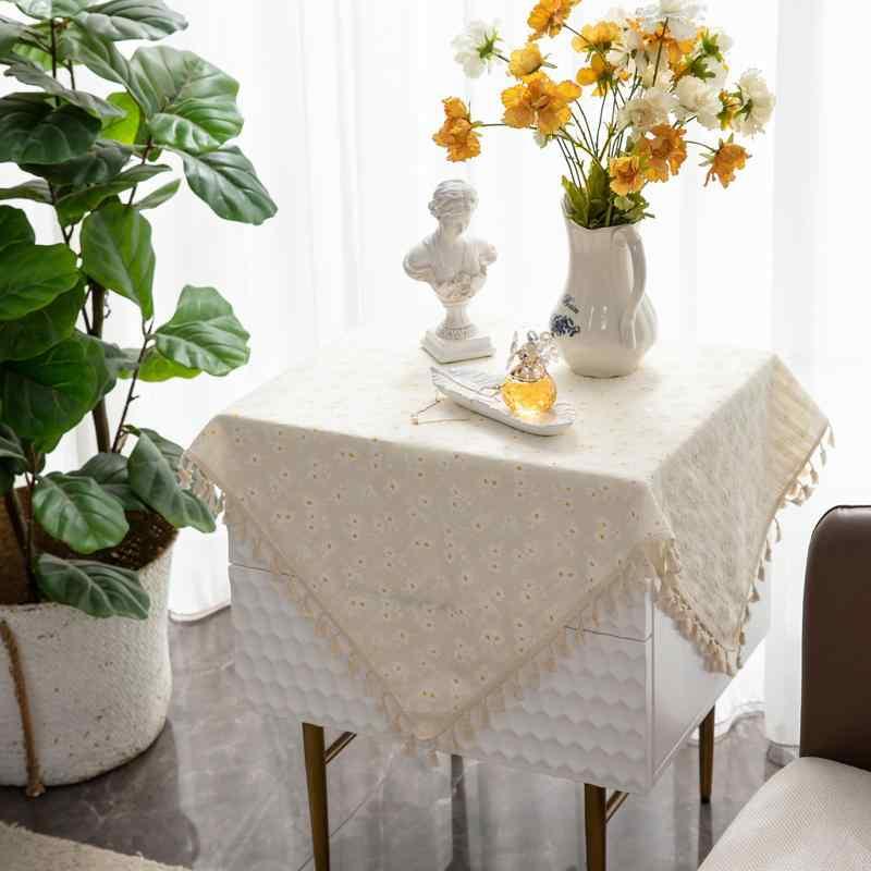 サイドテーブル カバー キャビネット クロス 綿 タッセル ソフト 防塵 正方形 長方形 寝室 おしゃれ シ..