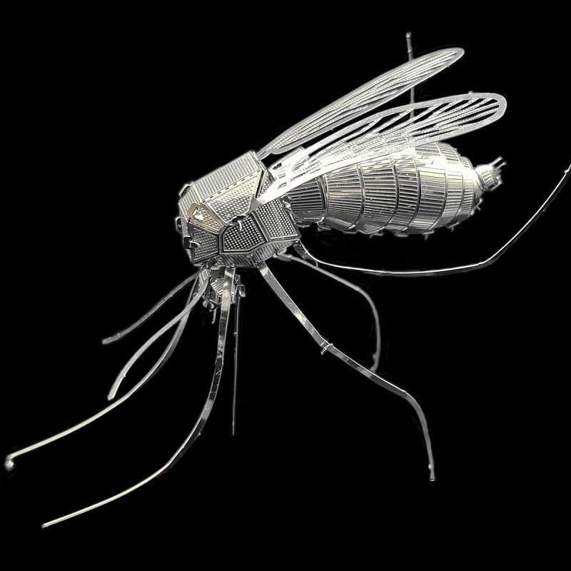 立体パズル 大人向け 3D メタル DIY タイガーモスキート 蚊 金属 虫 手作り 組み立て モデル おもちゃ ..