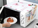電子レンジ カバー ダストカバー ほこりよけ オーブン クロス 防塵 油汚れ 防水 北欧 透明 PVC 破れにくい いちご くま うさぎ セット かわいい マル...