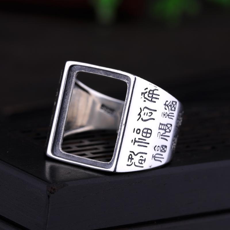 リング 空枠 レディース メンズ シルバー アクセサリー リングホルダー レトロ スクエア型 ハンドメイド diy プレゼント 誕生日 記念日 おしゃれ 10 12 15mm
