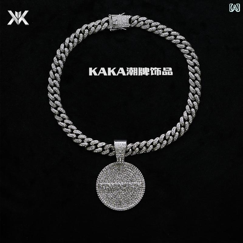 ネックレス メンズ アクセサリー レディース 極太 ヒップホップ 大きい キューバ ズ チェーン ペンダント セット シルバー ゴールド